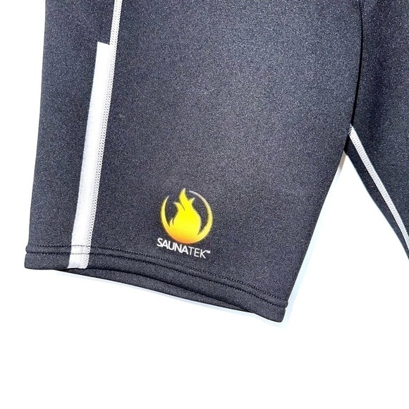 SaunaTek Women's XXL Black Neoprene Shorts Workout Sweat Shorts Activewear - Picture 2 of 9